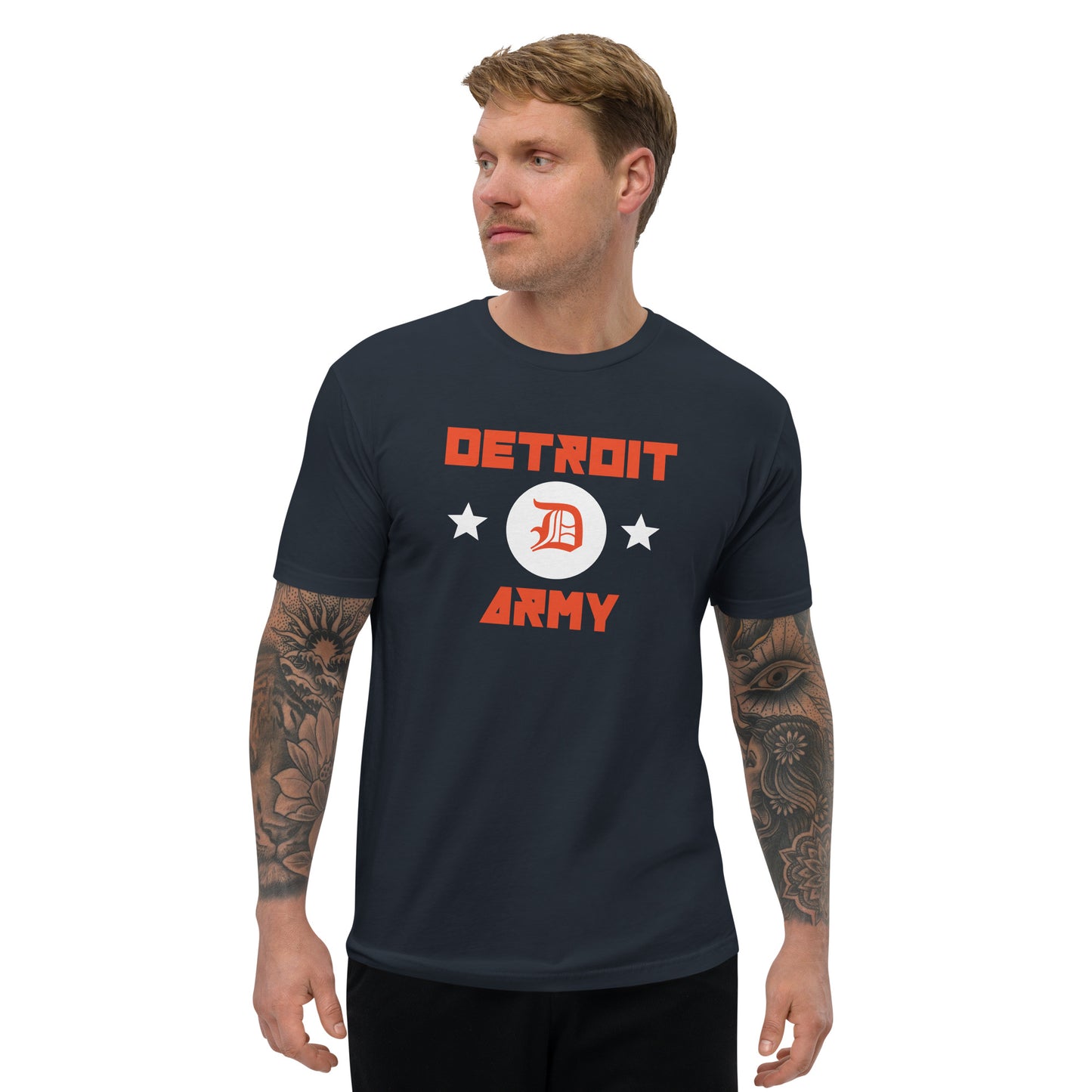 Detroit Army 'Ballpark' - Navy Short Sleeve T-shirt