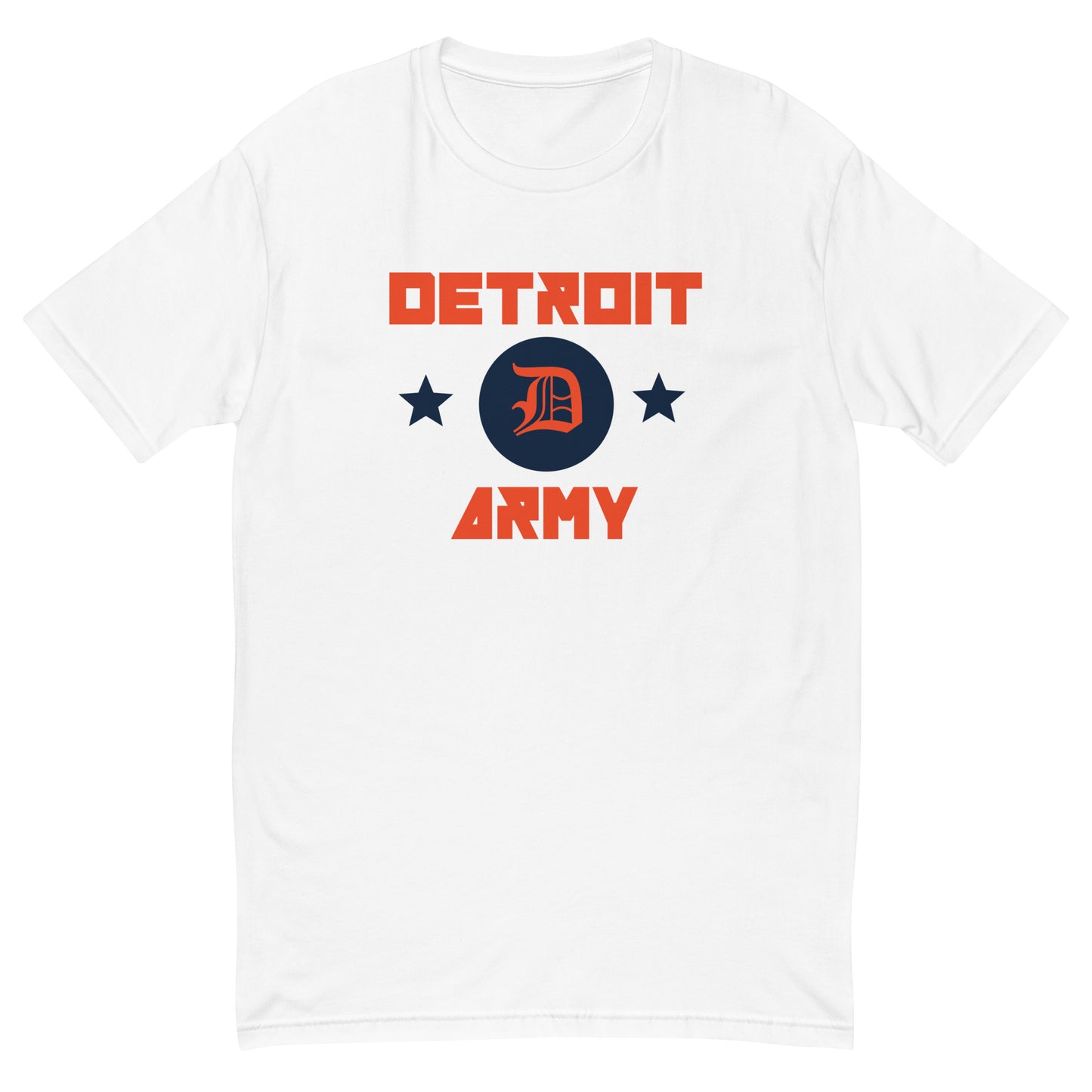 Detroit Army 'Ballpark' - White Short Sleeve T-shirt