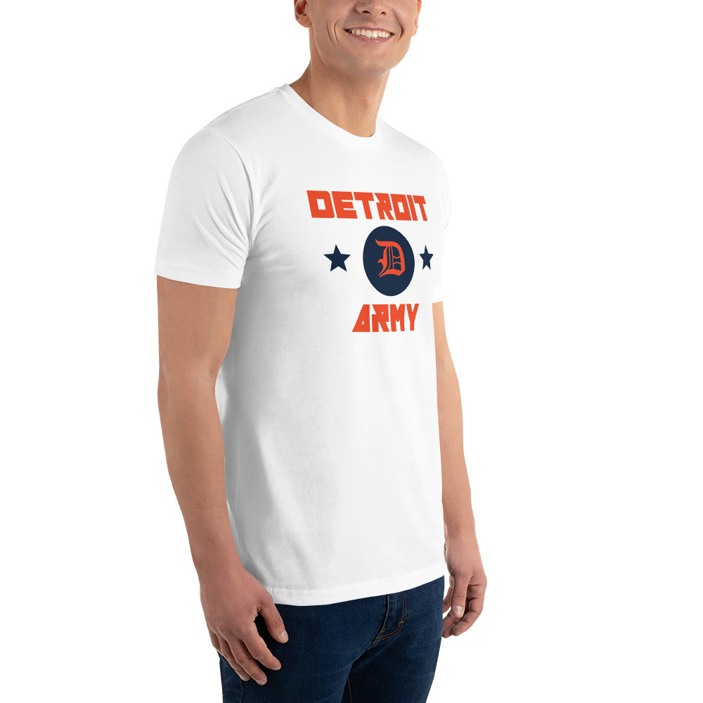 Detroit Army 'Ballpark' - White Short Sleeve T-shirt