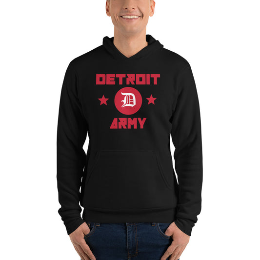 Detroit Army 'Rinkside' - Black Unisex Hoodie