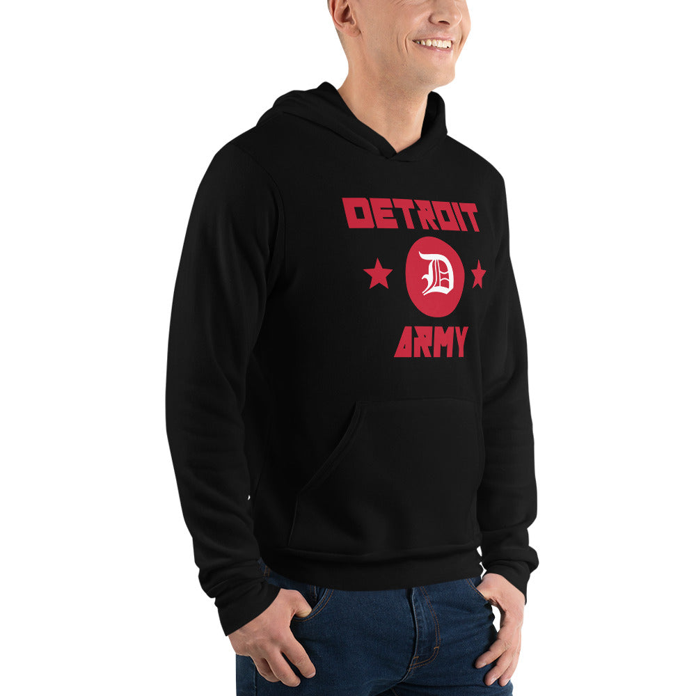 Detroit Army 'Rinkside' - Black Unisex Hoodie