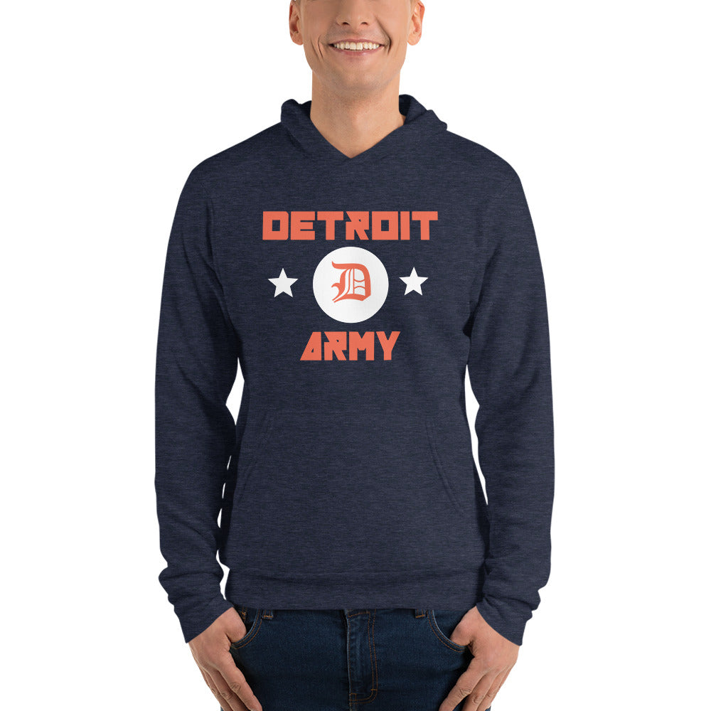 Detroit Army 'Ballpark' - Navy Blue Unisex Hoodie