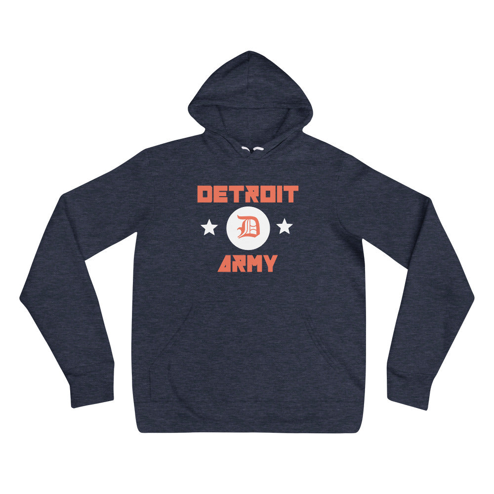 Detroit Army 'Ballpark' - Navy Blue Unisex Hoodie