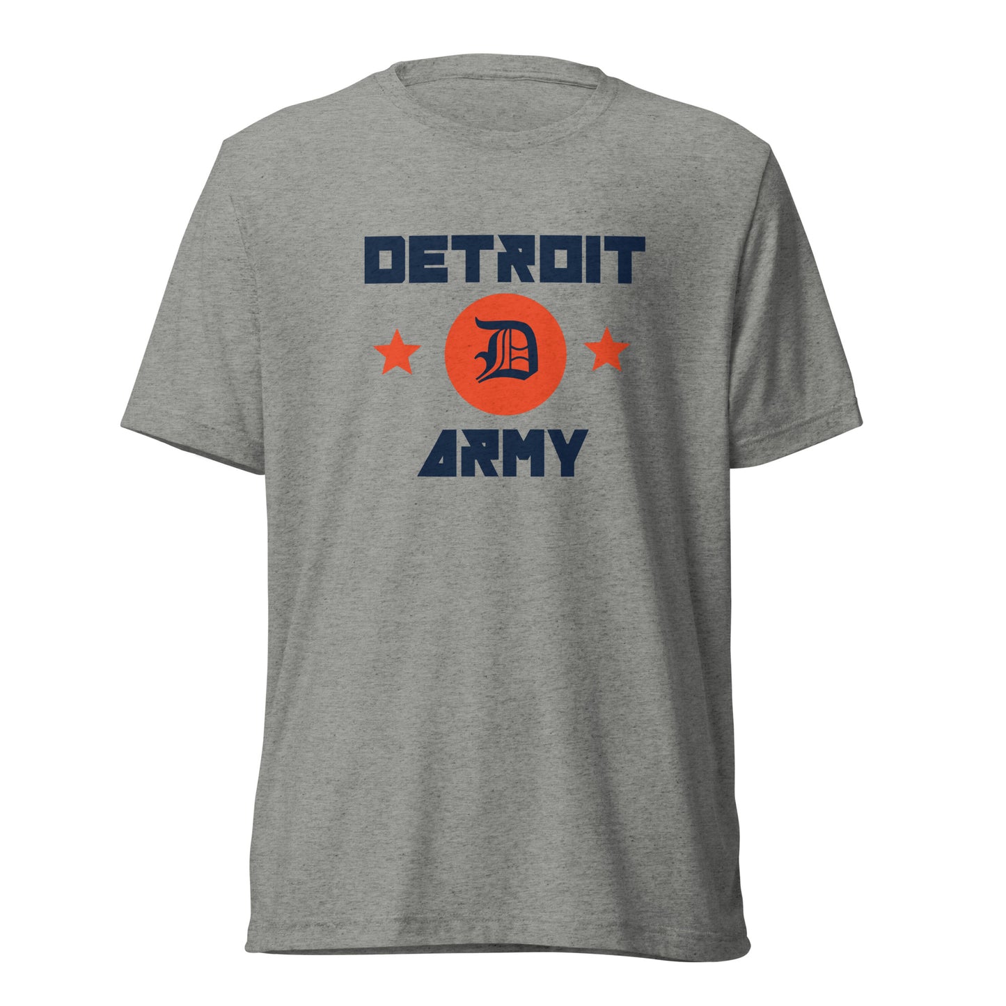 Detroit Army 'Ballpark' - Gray Short Sleeve T-Shirt