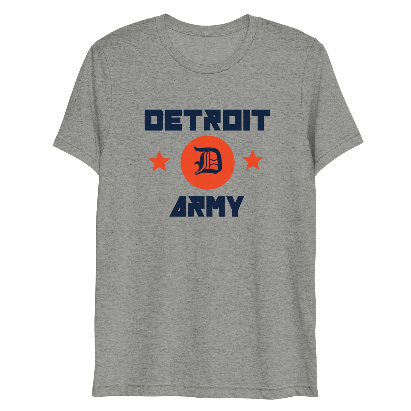 Detroit Army 'Ballpark' - Gray Short Sleeve T-Shirt