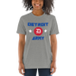 Detroit Army 'Hardwood' - Gray Short Sleeve T-Shirt