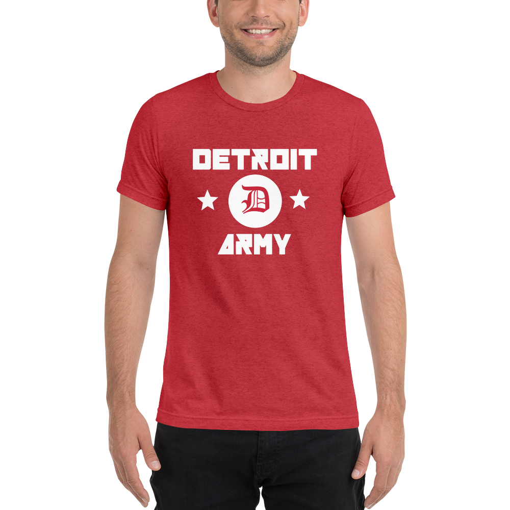 Detroit Army 'Rinkside' - Red Short Sleeve T-Shirt
