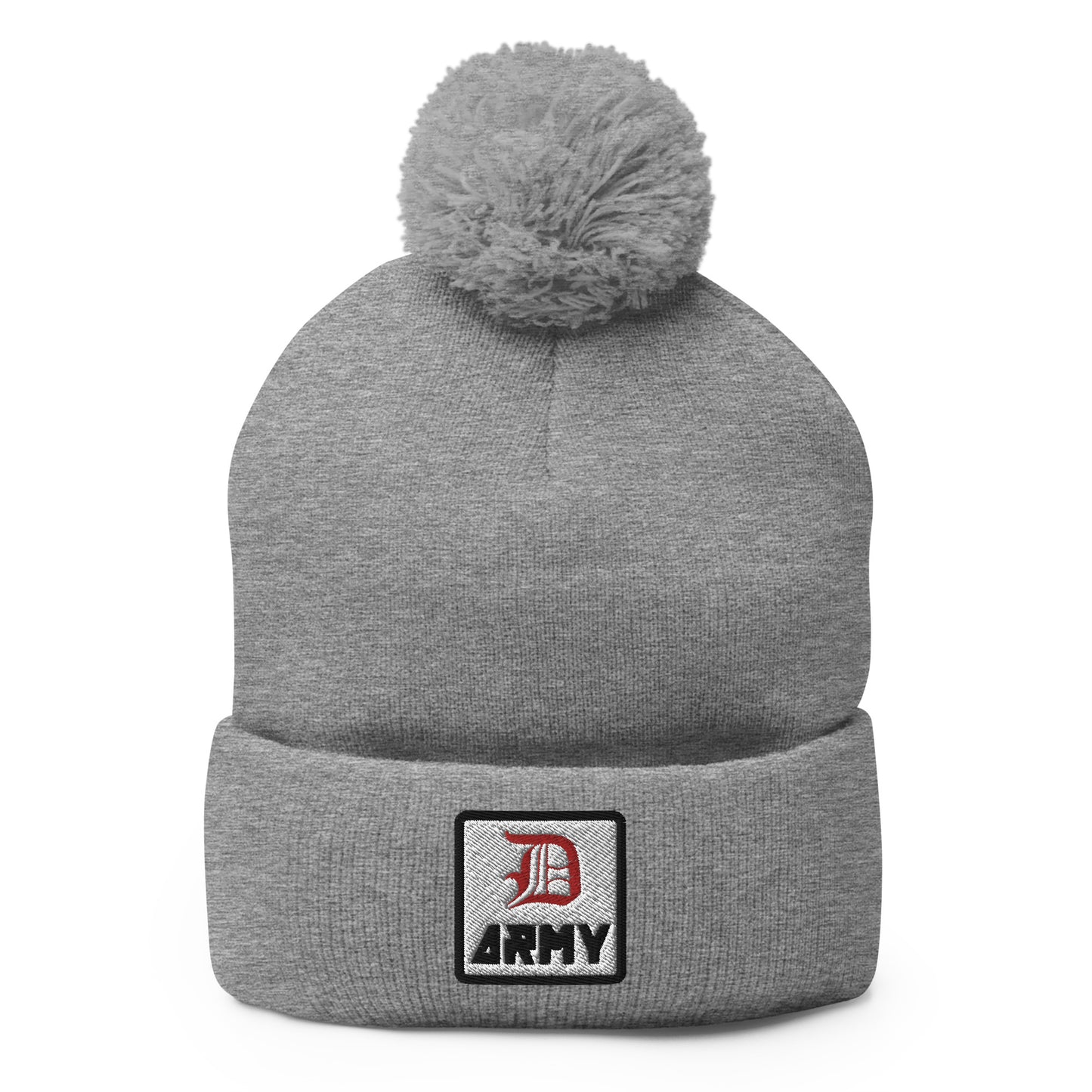 Detroit Army 'Original : D' - Gray Embroidered Pom-Pom