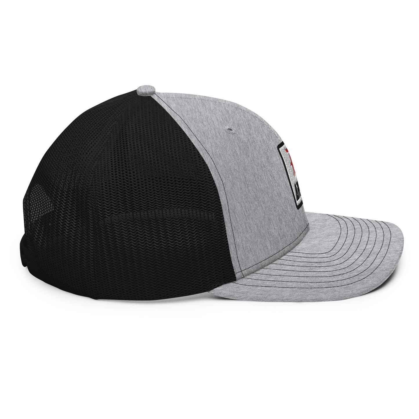 Detroit Army 'Original D' - Gray + Black Trucker Cap