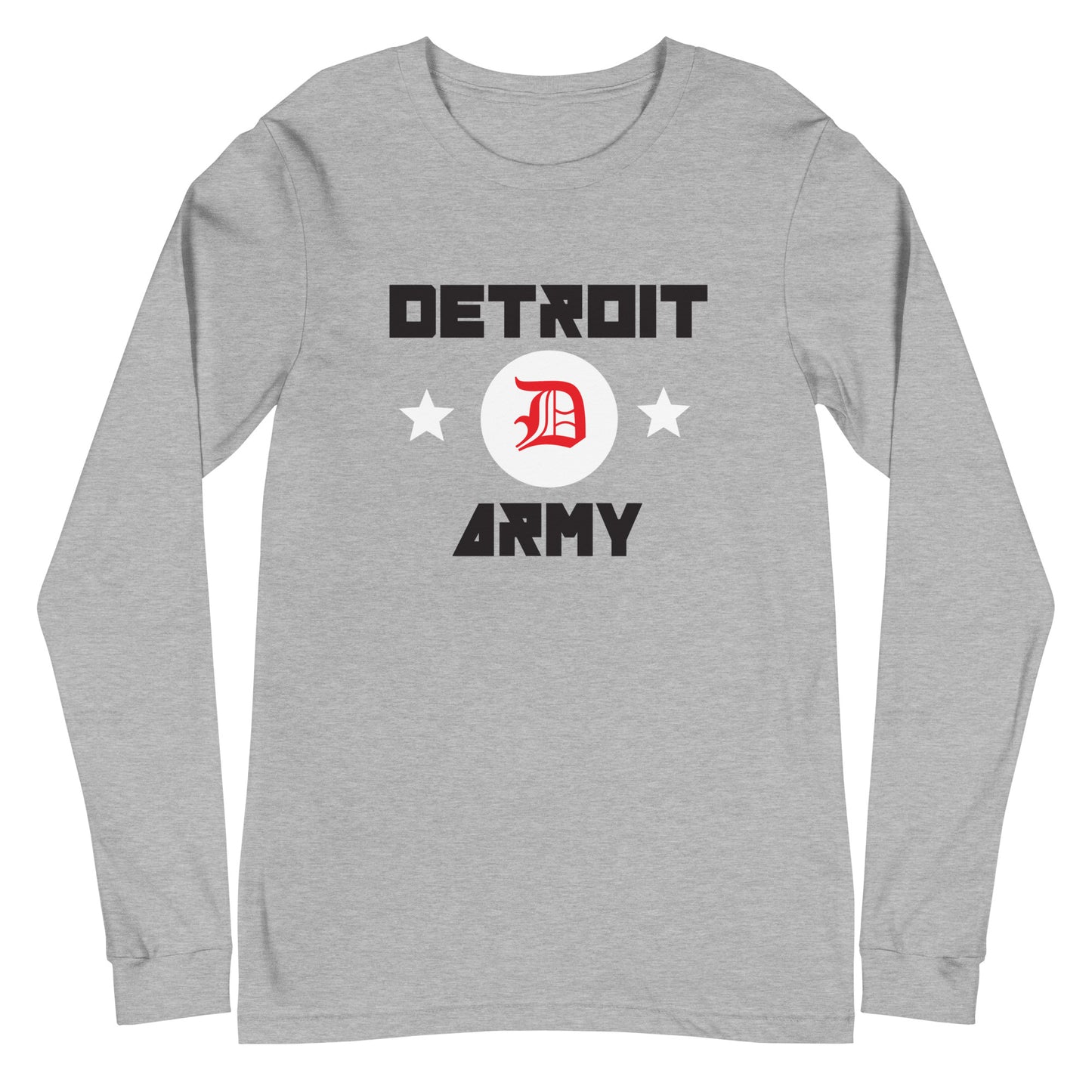 Detroit Army 'Original' - Gray Unisex Long Sleeve T-shirt