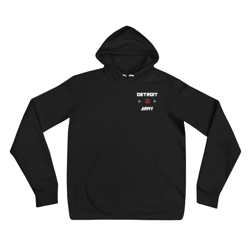 Detroit Army 'Original : Minimal' - Black Unisex Hoodie