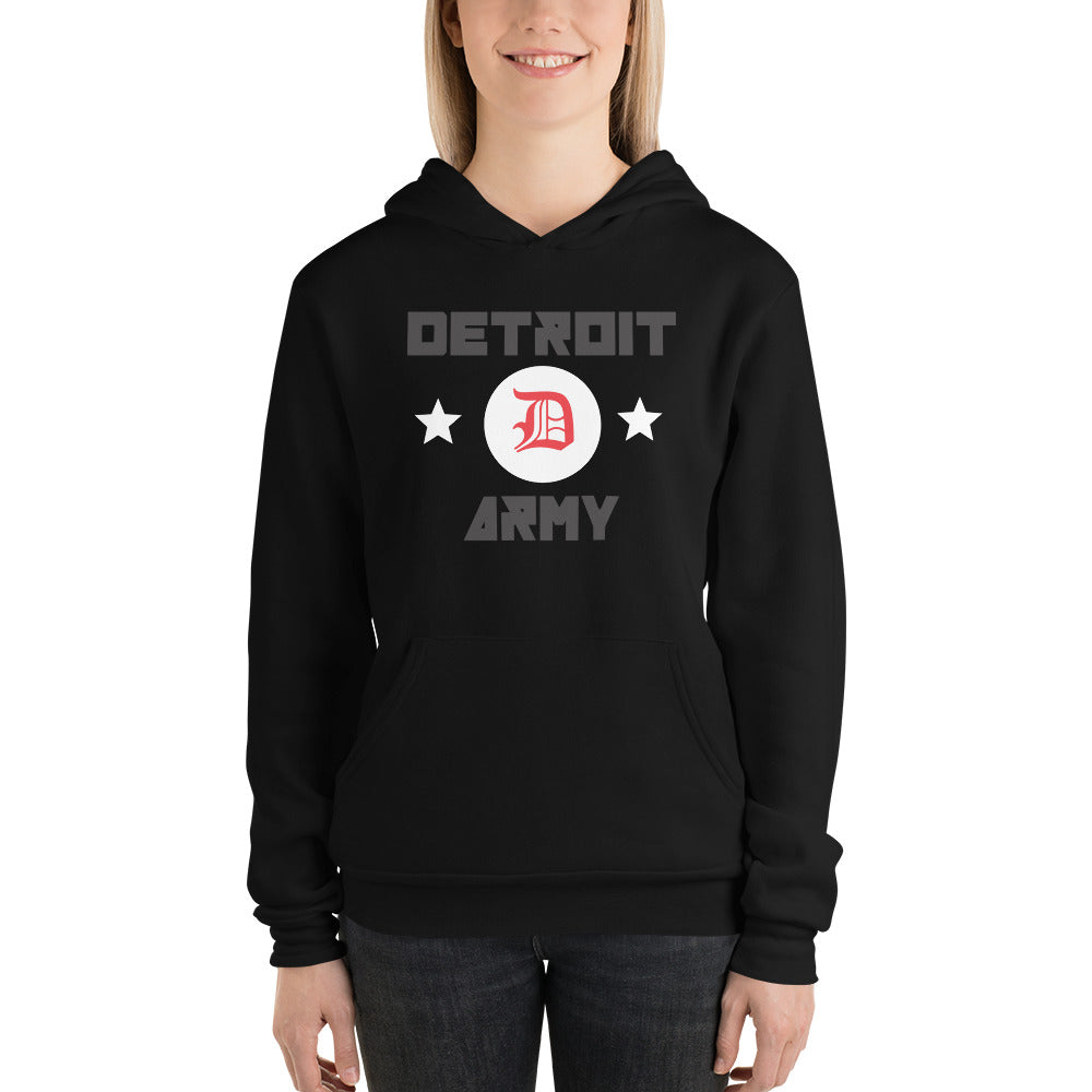 Detroit Army 'Original' - Black Unisex Hoodie