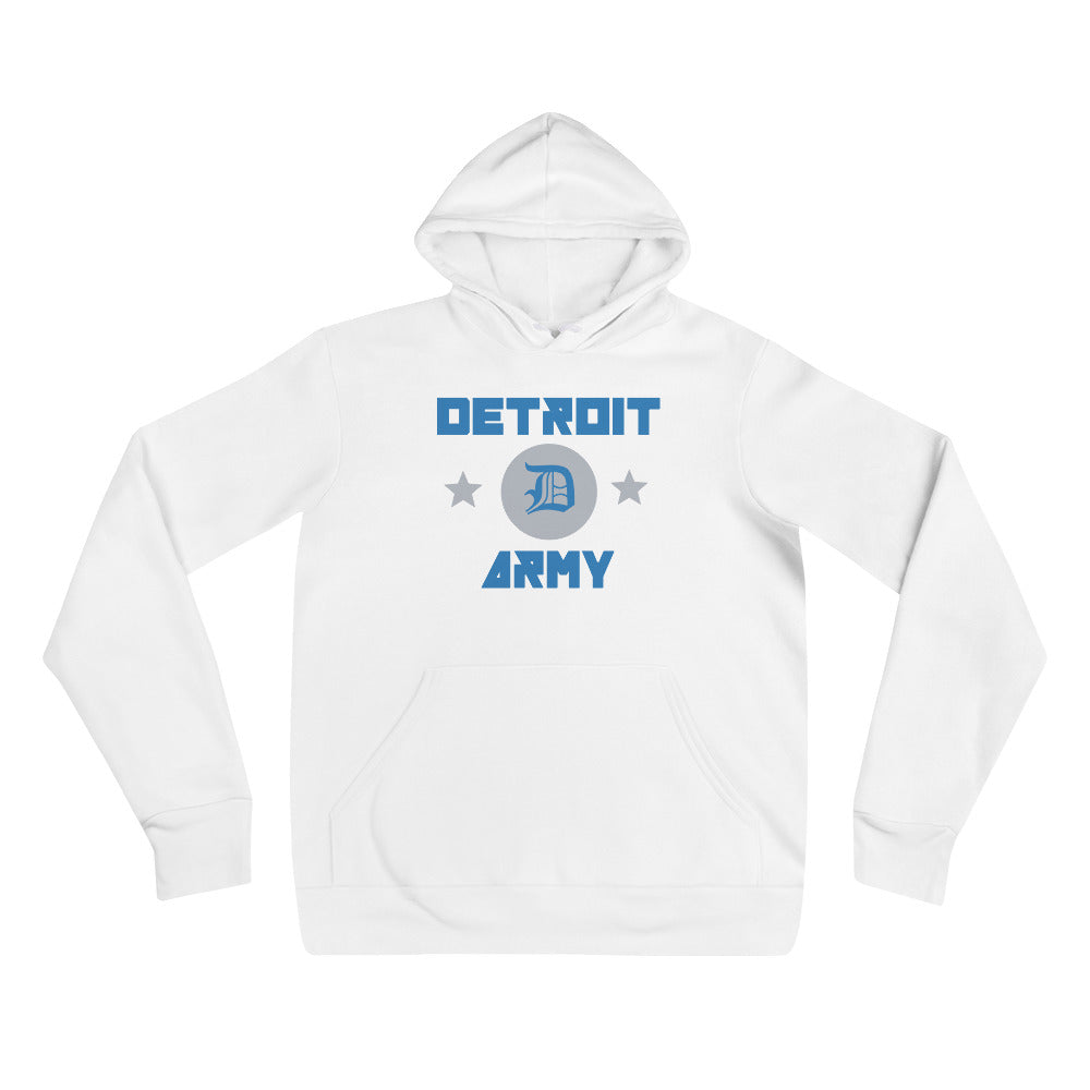 Detroit Army 'Gridiron' - White Unisex Hoodie