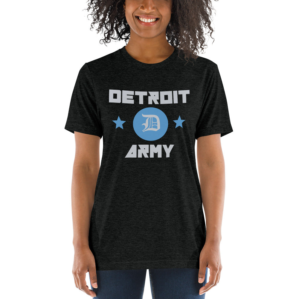 Detroit Army 'Gridiron' - Charcoal unisex short sleeve Detroit t-shirt