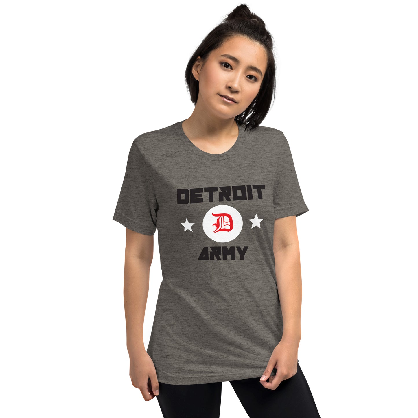 Detroit Army 'Original' - Gray unisex short sleeve Detroit t-shirt