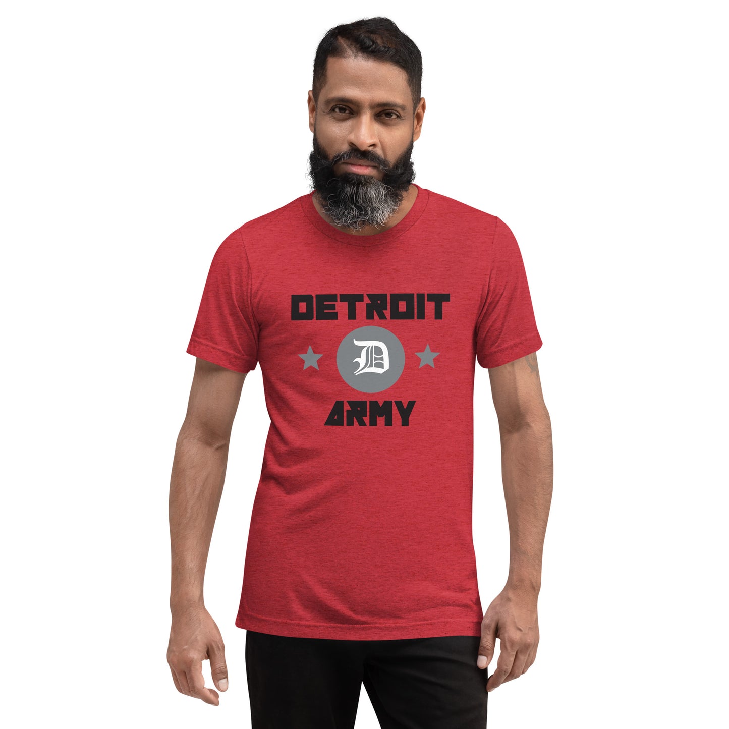 Detroit Army 'Original' - Red unisex short sleeve Detroit t-shirt