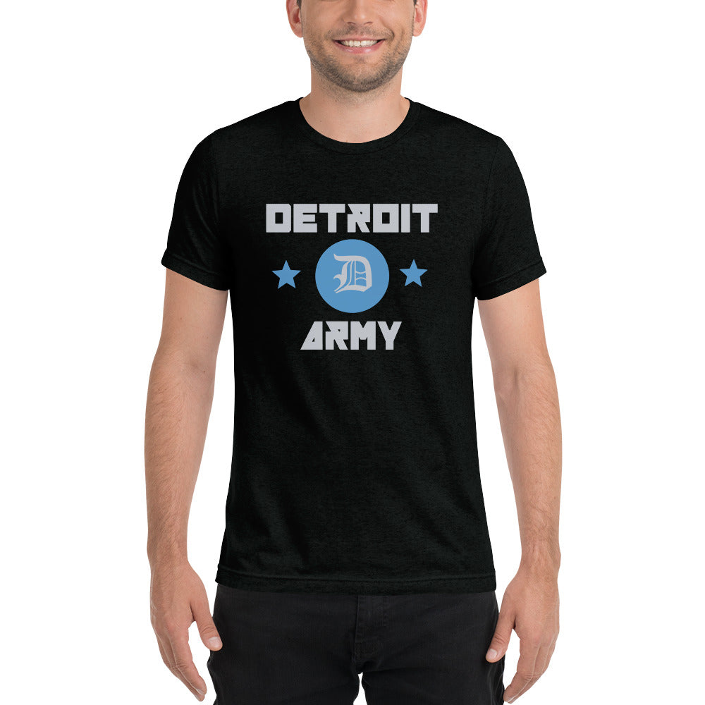 Detroit Army 'Gridiron' - Black unisex short sleeve Detroit t-shirt