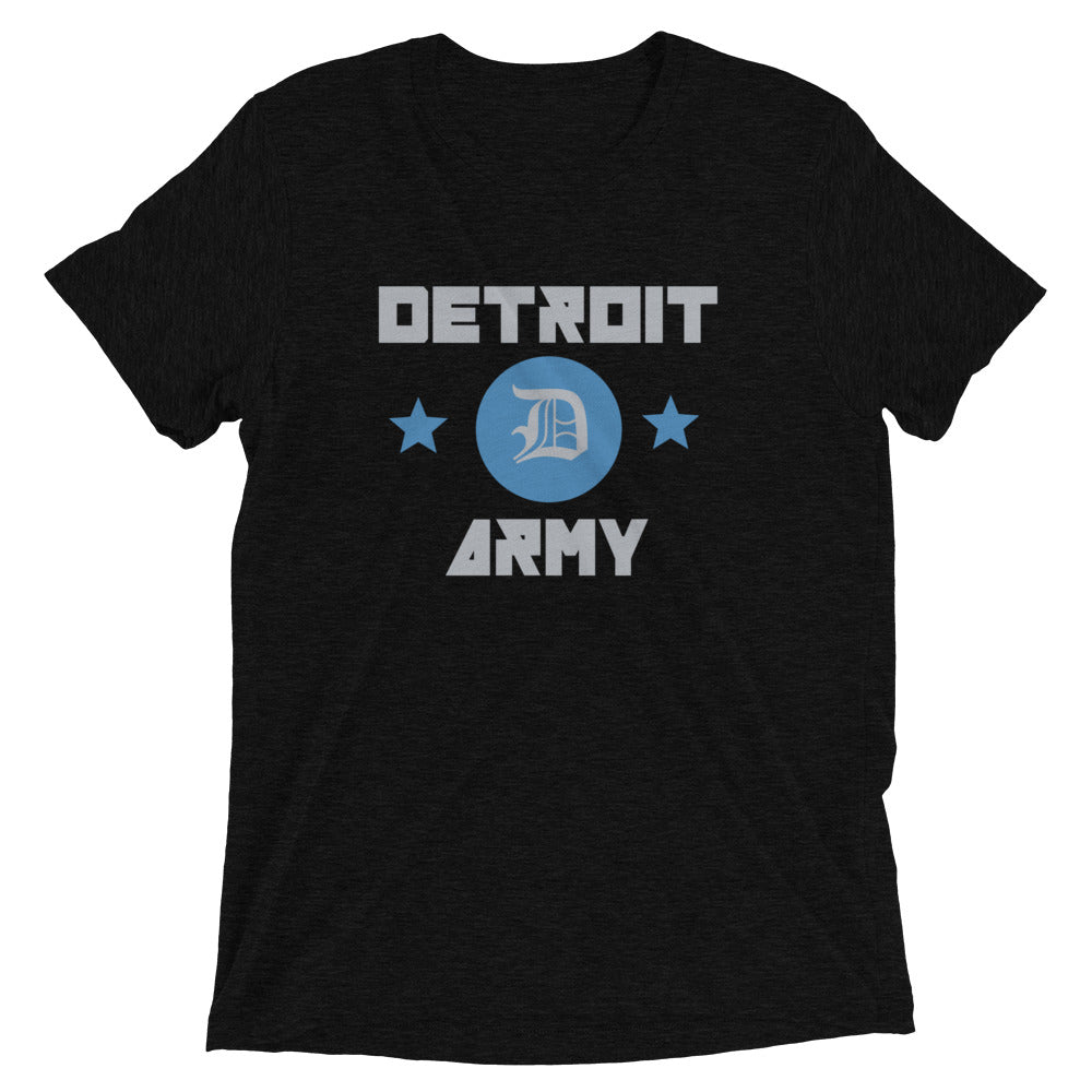 Detroit Army 'Gridiron' - Black unisex short sleeve Detroit t-shirt