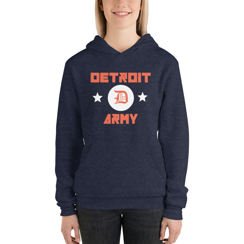 Detroit Army 'Ballpark' - Navy Blue Unisex Hoodie