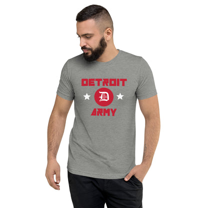 Detroit Army 'Rinkside' - Gray Short Sleeve T-Shirt