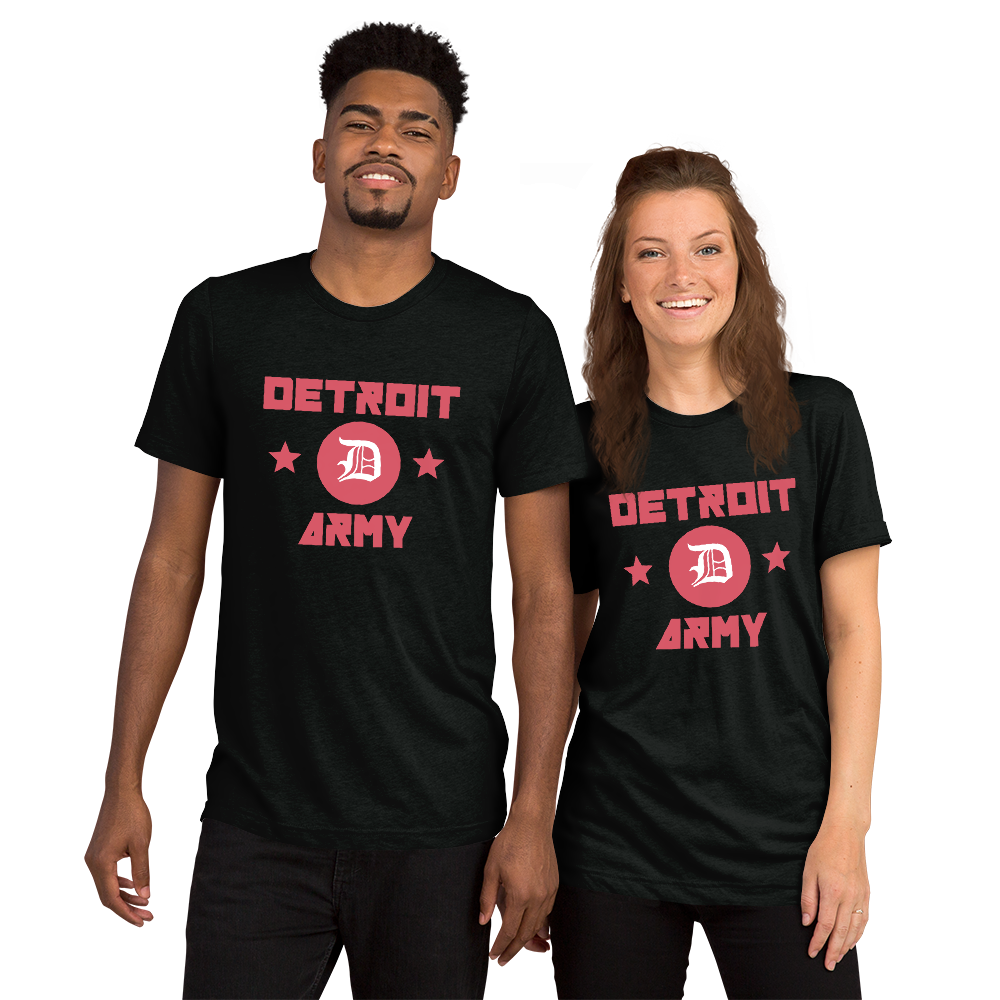 Detroit Army 'Rinkside' - Black Short Sleeve T-Shirt