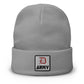 Detroit Army 'Original : D' - Gray Embroidered Beanie