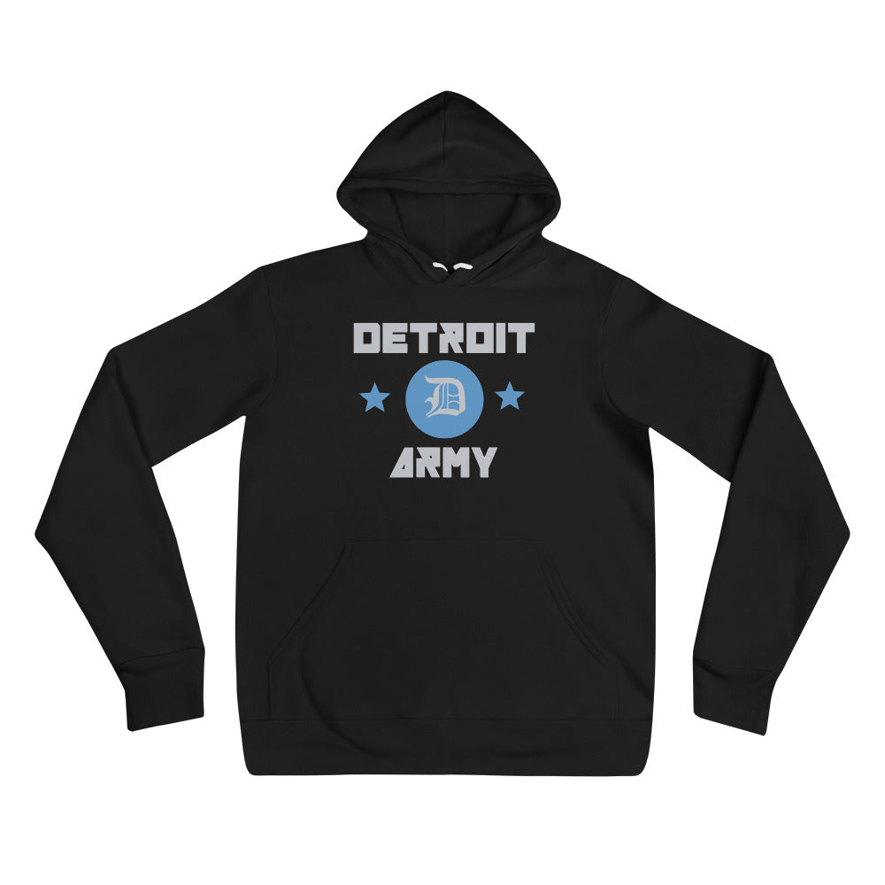 Detroit Army 'Gridiron' - Black Unisex Hoodie