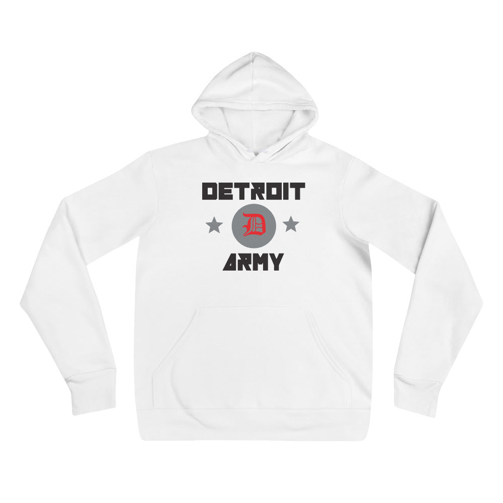 Detroit Army 'Original' - White Unisex Hoodie