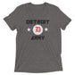 Detroit Army 'Original' - Gray unisex short sleeve Detroit t-shirt