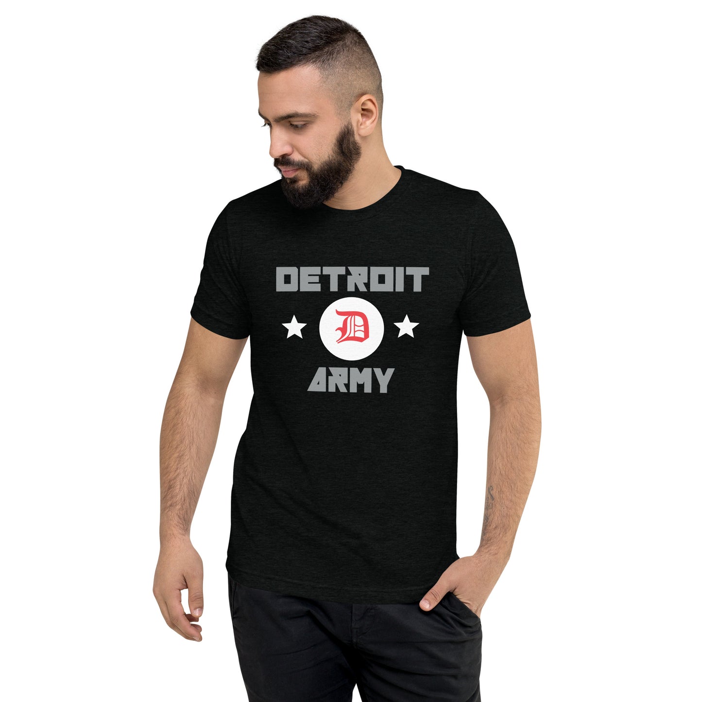 Detroit Army 'Original' - Black unisex short sleeve Detroit t-shirt