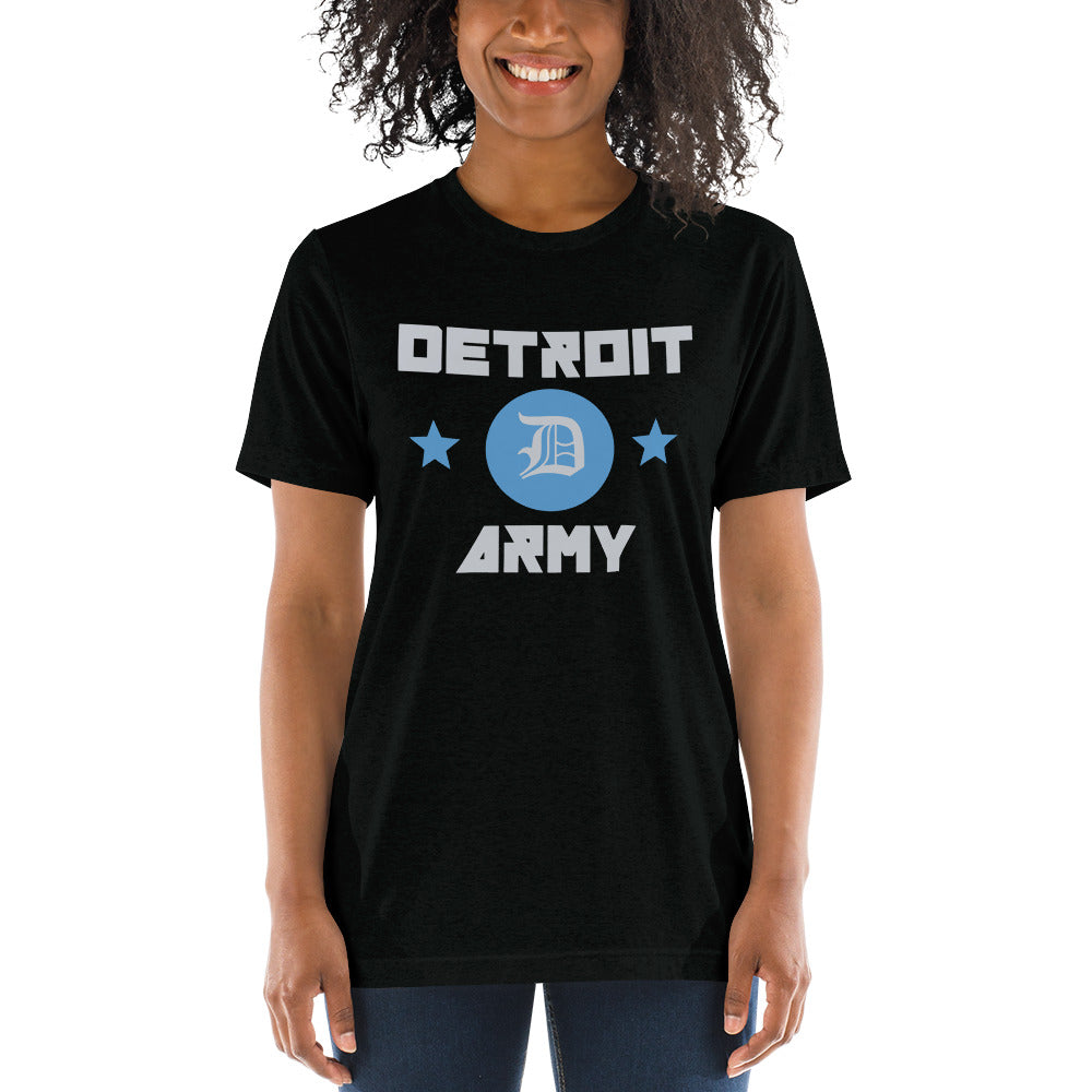 Detroit Army 'Gridiron' - Black unisex short sleeve Detroit t-shirt